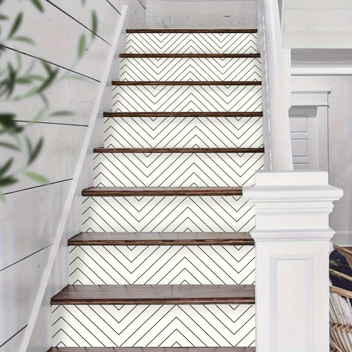 Geometric Minimalist Stair Decals Self-Adhesive PVC Home Decor
