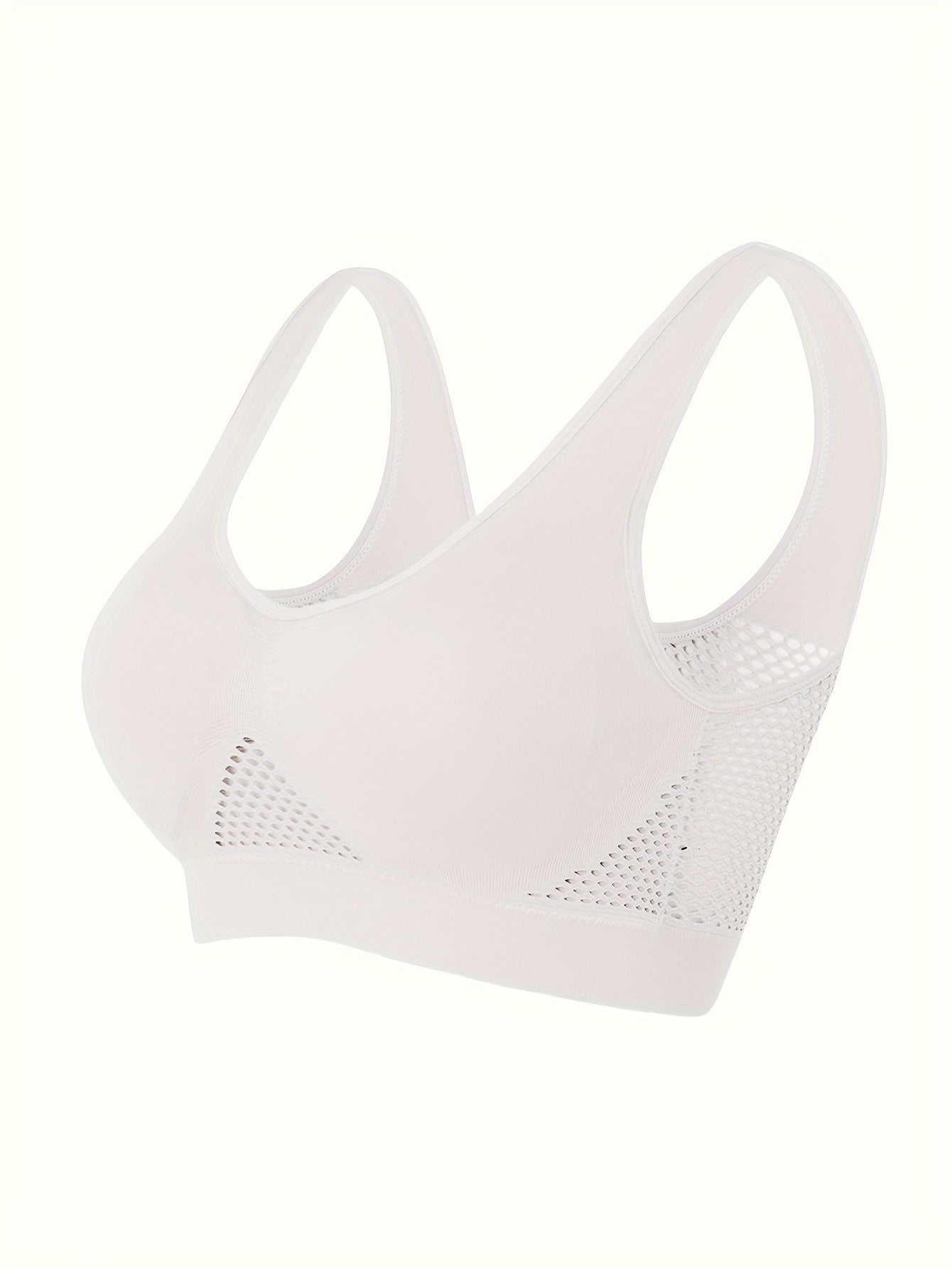 Women's Plus Size Sports Bra High Impact Seamless Wireless Breathable Stretch