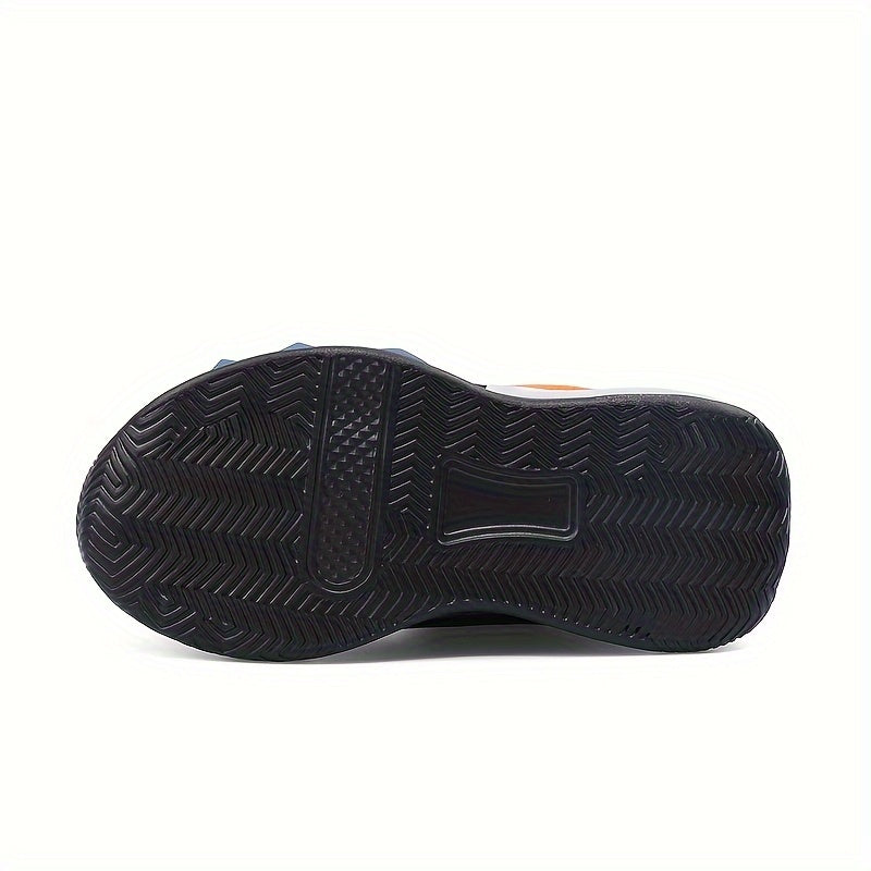 Boys' Low Top Breathable Sneakers with Rotating Button for Running and Casual Wear