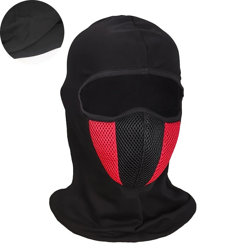 Men Women Full Face Mask Ski Mask Windproof UV Dust Outdoor Sports Black Red Blue Gray