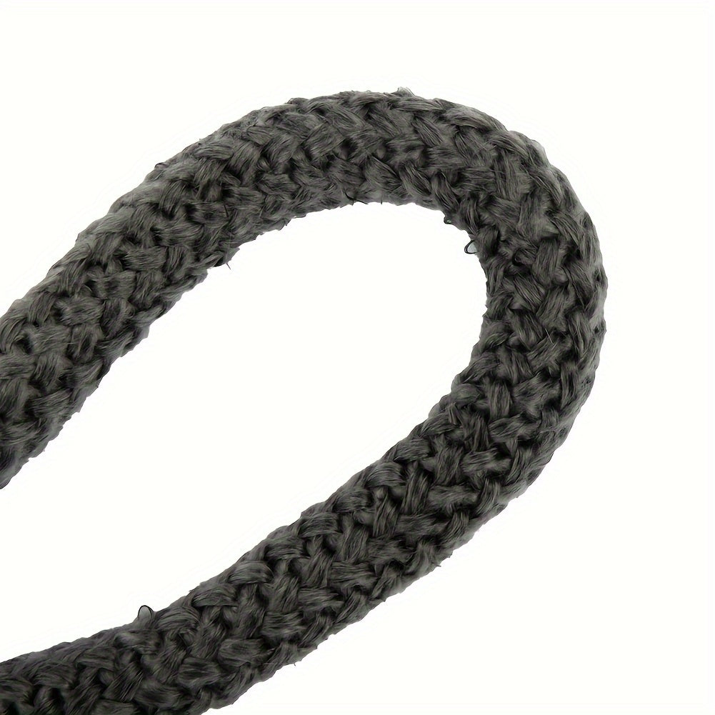 Fireplace Wood Stove Door Seal Black Borosilicate Glass Fiber Rope Gasket 18mm 2m