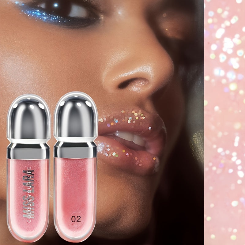 Женский увлажняющий блеск для губ — увлажняющая жидкая помада в оттенке оранжево-розовый