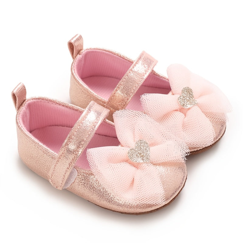 Baby Girls Soft Non-Slip Floor Shoes All-Season Fabric Learning to Walk