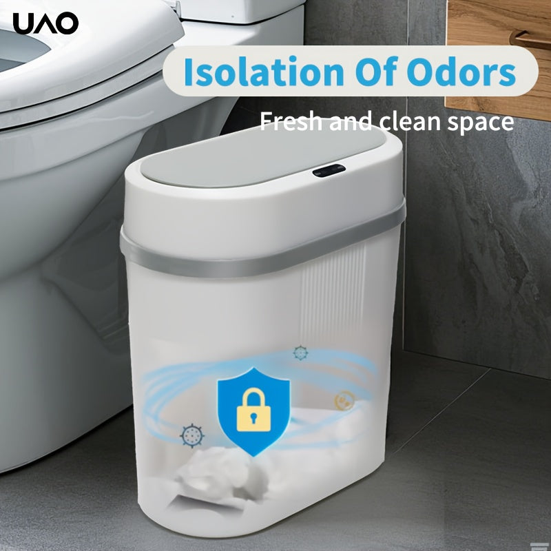 Slim Household Garbage Can with Lid and Automatic Opening
