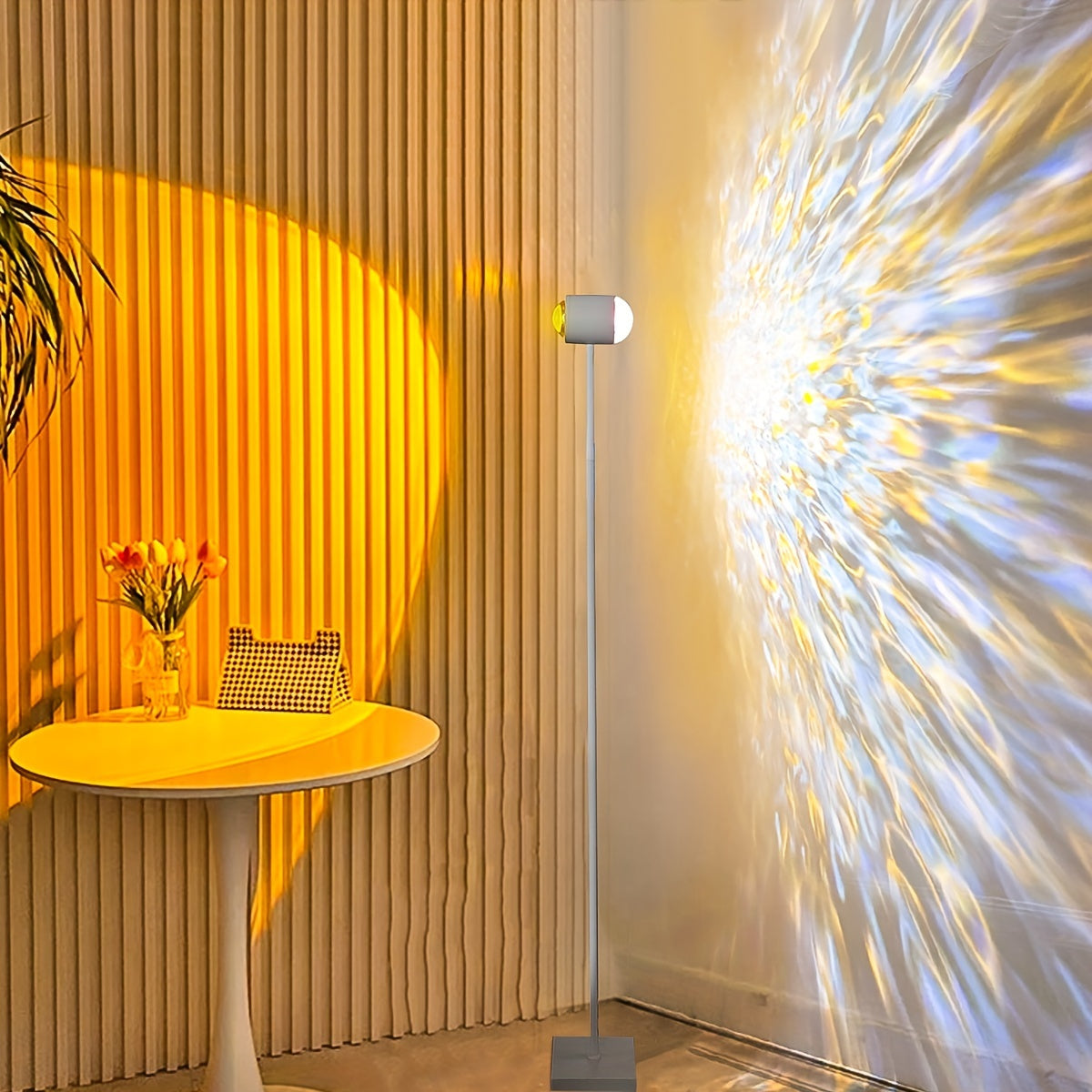 LED Night Light with Water Ripple and Dual Head Projection for Photography and Decoration