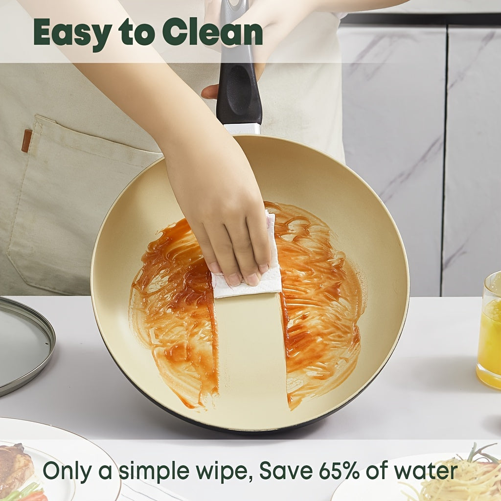 Набор антипригарной посуды 22 предмета, гранитное покрытие, кастрюли и сковороды, совместимы с индукцией