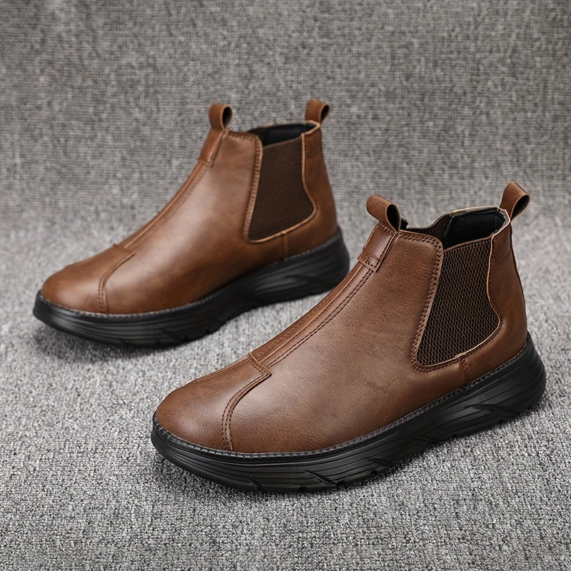 Botines Chelsea para hombre, de estilo slip-on, con suela de EVA para senderismo, casuales y para todas las estaciones
