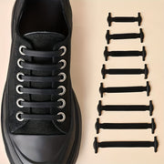 Unisex Elastic No-Tie Shoelaces for Sneakers Canvas Shoes 16 Pieces