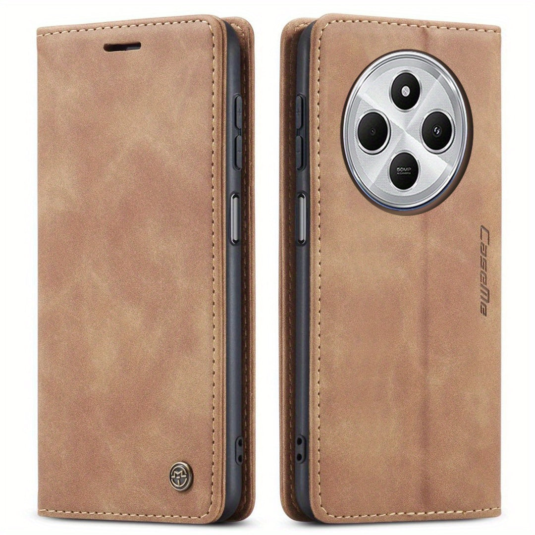 Funda para teléfono Redmi 14C con ranura para tarjeta y soporte magnético