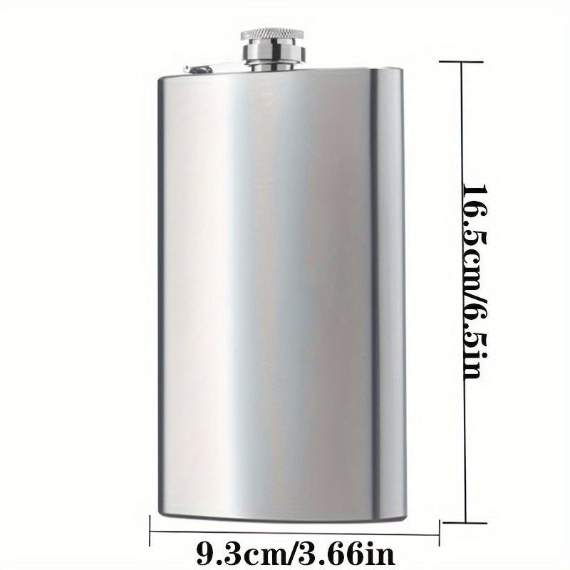 Stainless Steel Flask for Wine Whiskey Vodka Gift for Holidays or Father's Day