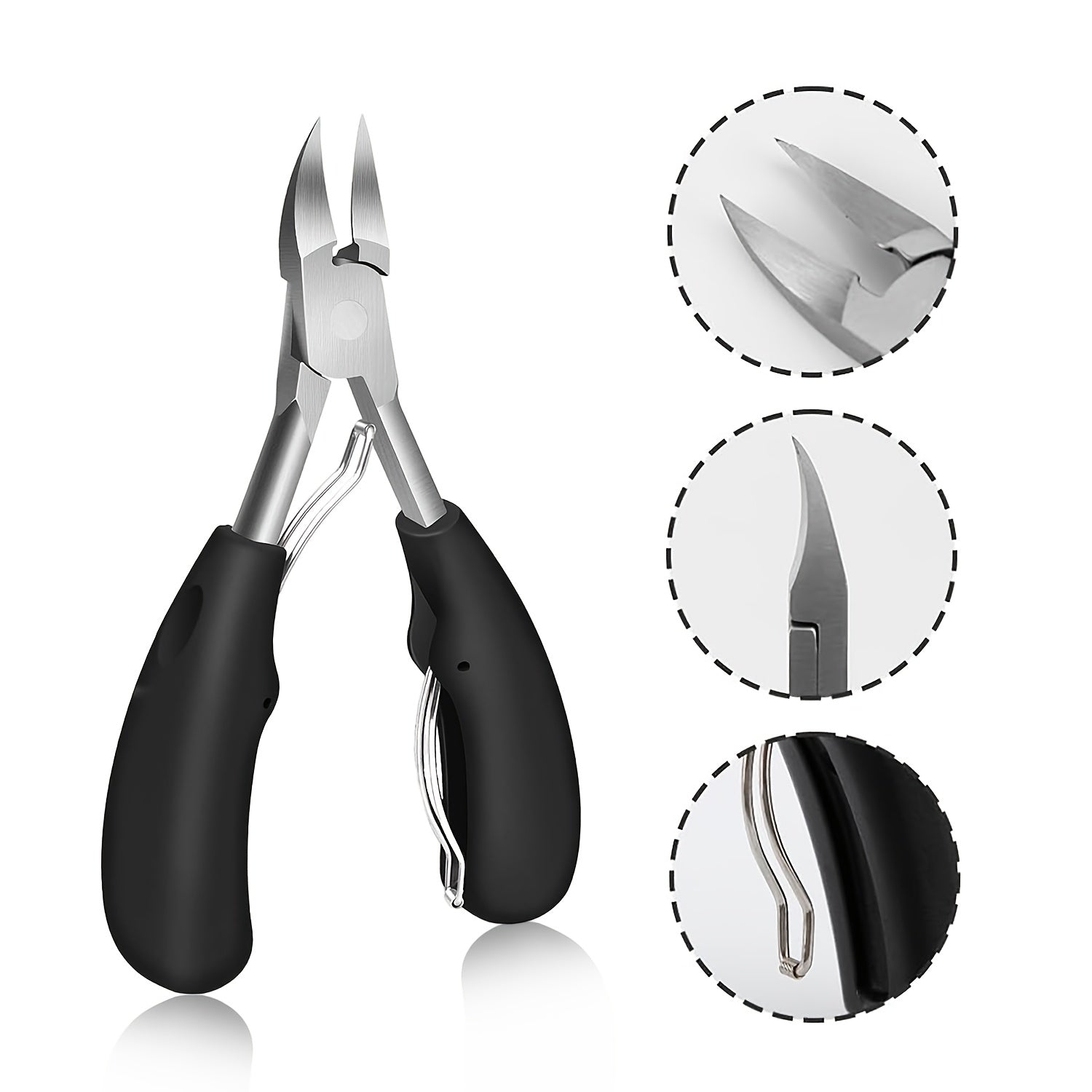 Unisex Professional Ingrown Toenail Clippers Sharp Curved Blade Pedicure Tool