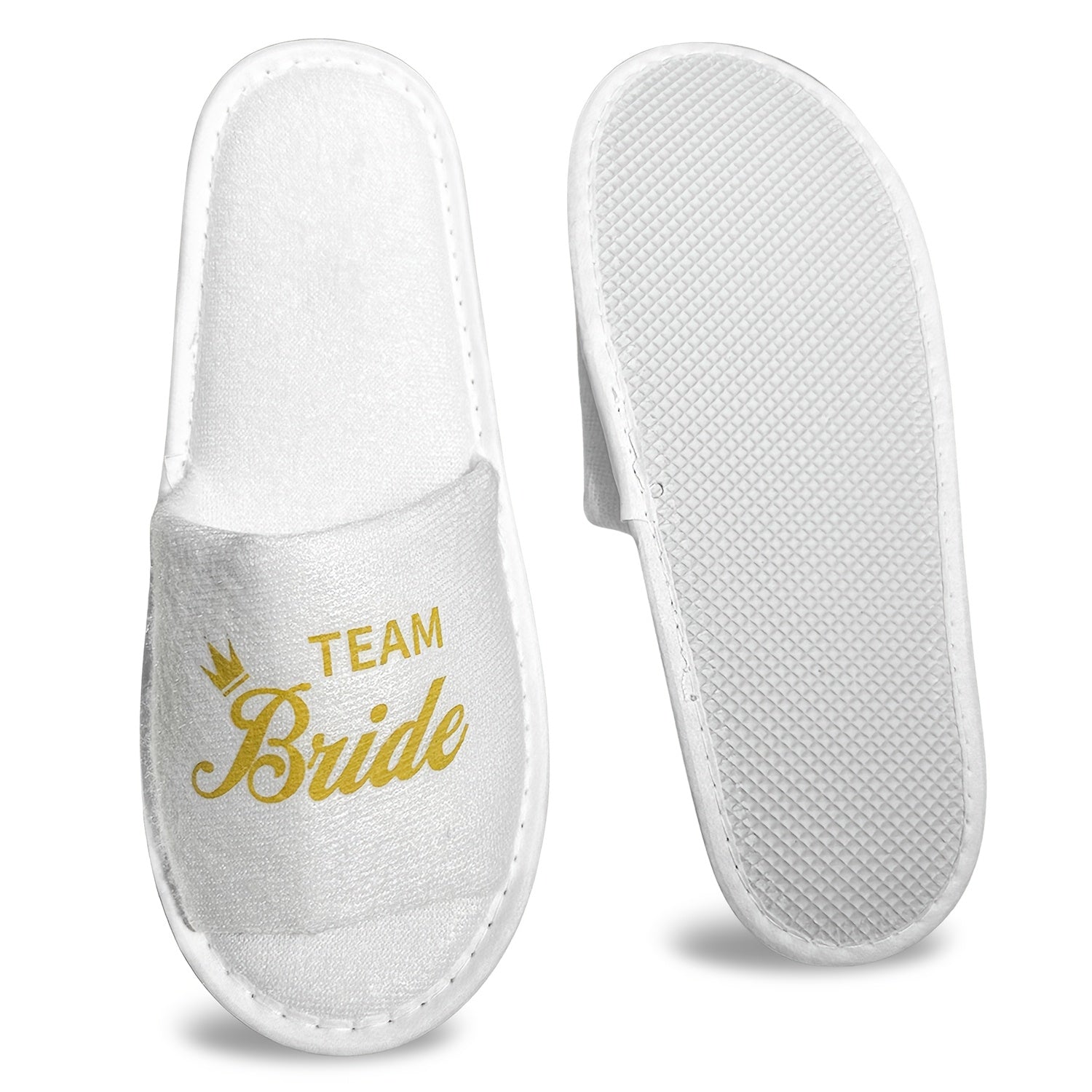 Набор свадебных тапочек с открытым носком, мягкой подошвой, уютные шлепанцы для подружек невесты