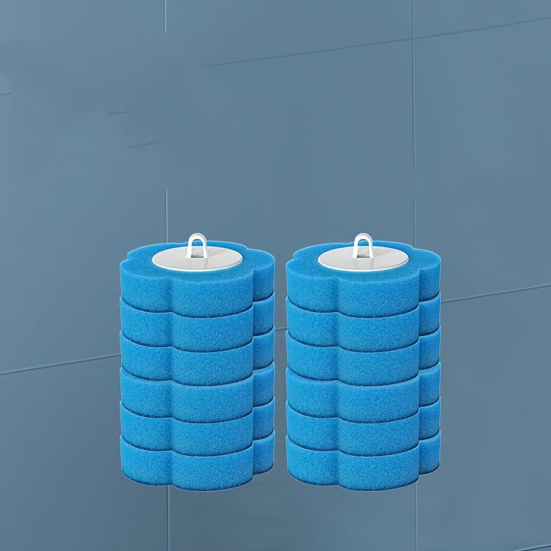 Bir martalik hojatxona cho'tkasi uchun almashtirish padlari, 6-30 dona, plastik tutqich bilan, oson tozalash uchun