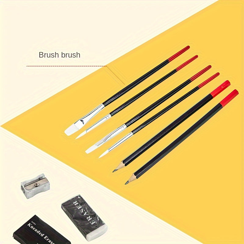 145-Piece Watercolor Paintbrush Set with Double-Layer Aluminum Box for Artists and Gift