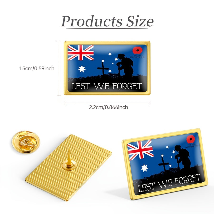 Set of 10 Memorial Veteran Lapel Pins Remembrance Brooches for Military Events