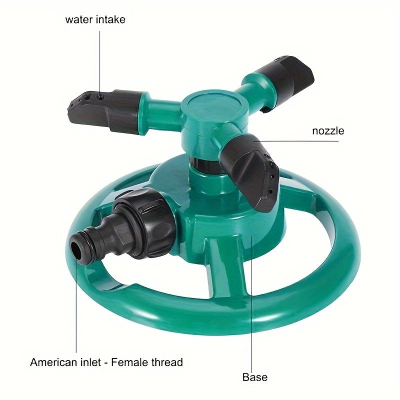 Durable Garden Sprinkler with 360-Degree Rotation Water-Saving Lawn and Plant Irrigation