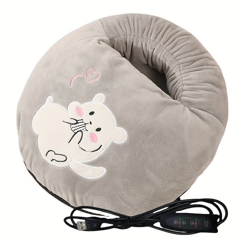 USB Foot Warmer Heater for Shoes Office Electric Shoe Warmer with Timer