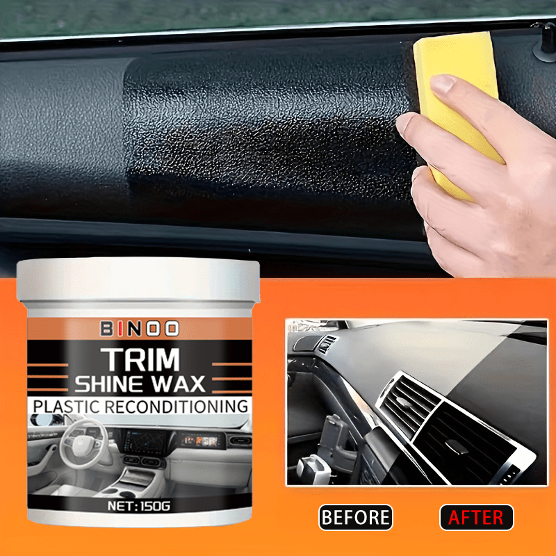 Car Plastic Repair Wax Advanced Paste for Dashboard Bumper B-Pillar Polishing