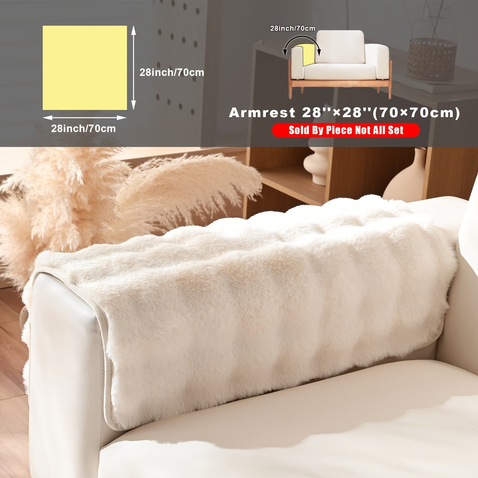 Накидка на диван из флиса для 2-4 местных диванов в 8 цветах, моющаяся в машине, дружелюбная к питомцам, современный дизайн