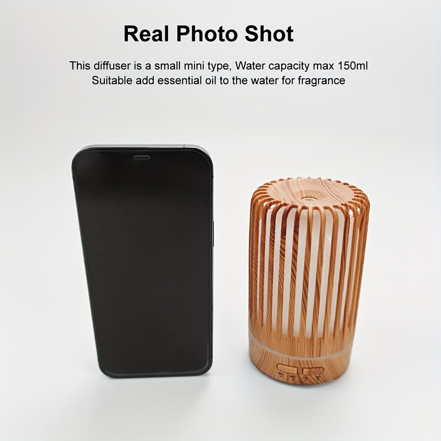 Ultrasonic Essential Oil Diffuser with 7-Color Night Light for Bedroom and Office