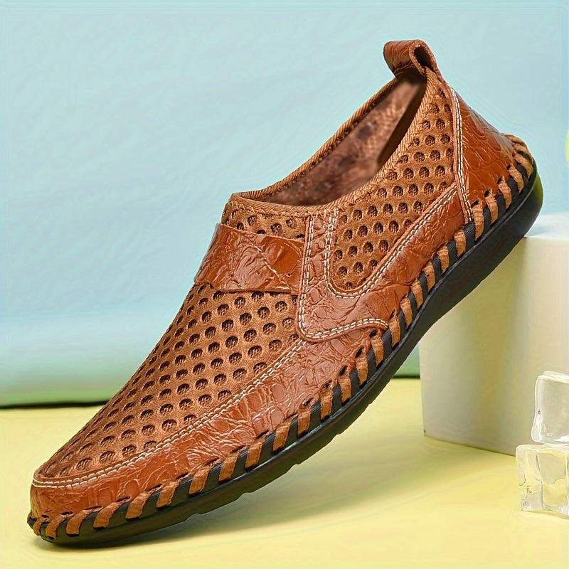 Sandalias de malla transpirable para hombre, ligeras y casuales, de uso fácil para actividades al aire libre