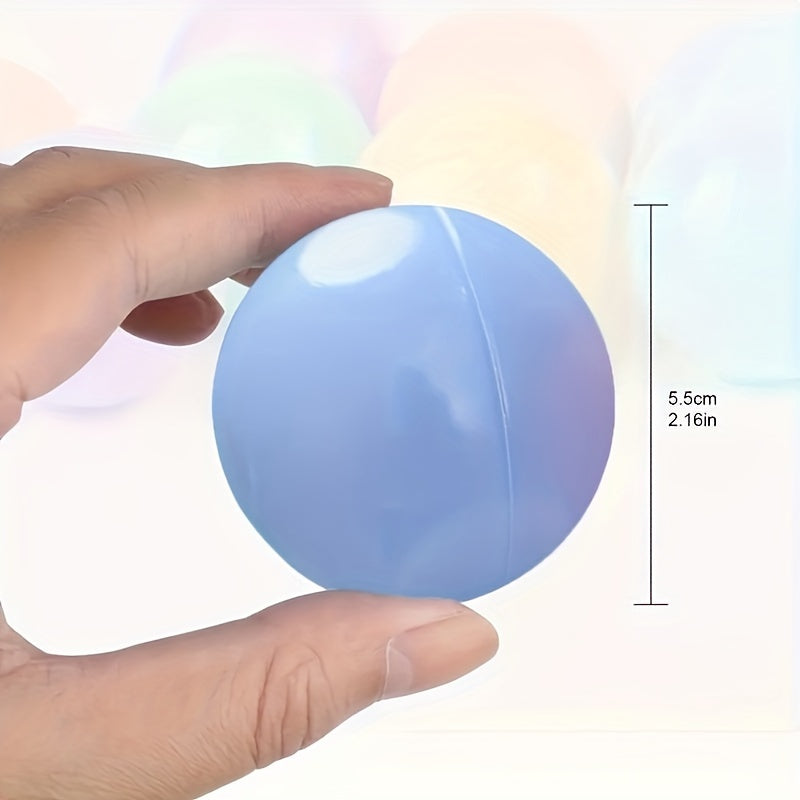 100 Safe Non-Toxic Plastic Ocean Balls for Kids Outdoor Play and Pet Safety