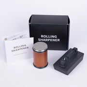 Wooden Manual Knife Sharpener Kit with Magnetic Angle Guide 15° 20° Non-Electric