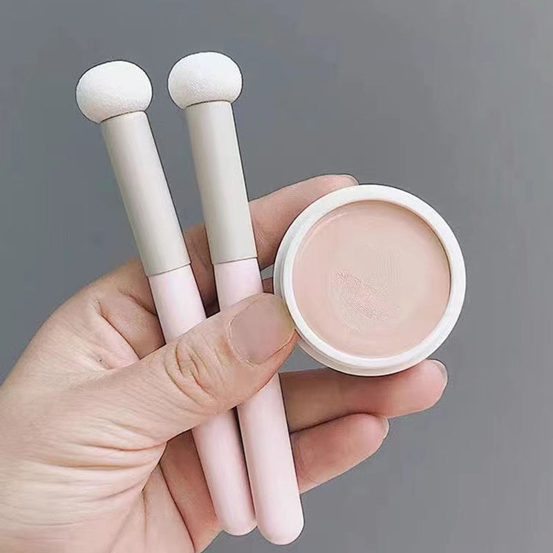 Pink Concealer Brush Round Head Sponge Makeup Brush for Face FAQs