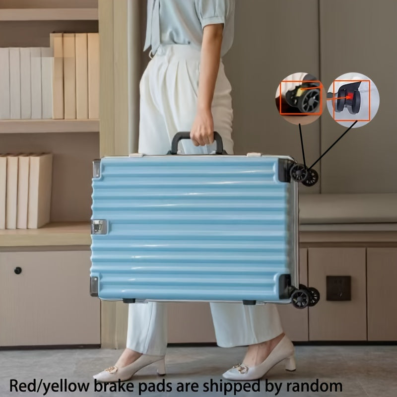 24 Inch Aluminum Hard Shell Spinner Luggage with USB Port and Cup Holder