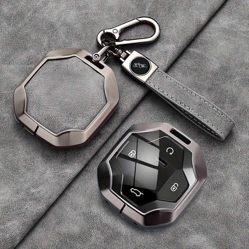 Avtomobil kaliti fob qopqog'i va kalit zanjiri, zink alloy, bardoshli himoya qutisi
