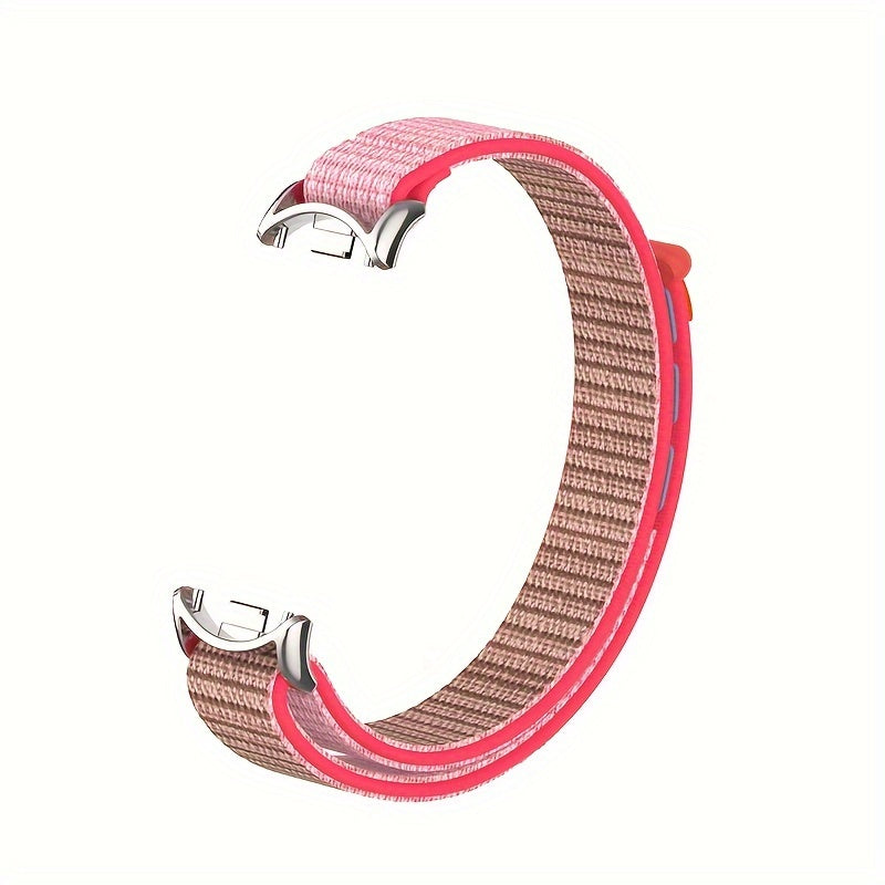 Nylon Loop Strap for Smartwatch Compatible with Mi Band 8 9 9 NFC Polyamide Water-Resistant Not Water Resistant