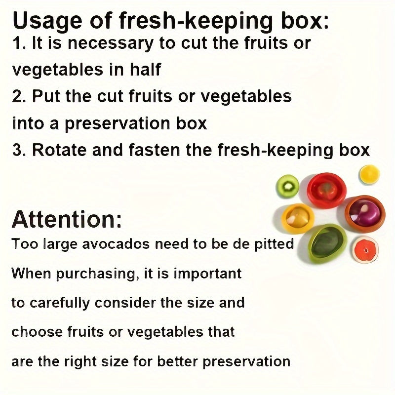 Juego de 4 cajas de silicona para frutas y verduras para el frigorífico reutilizables