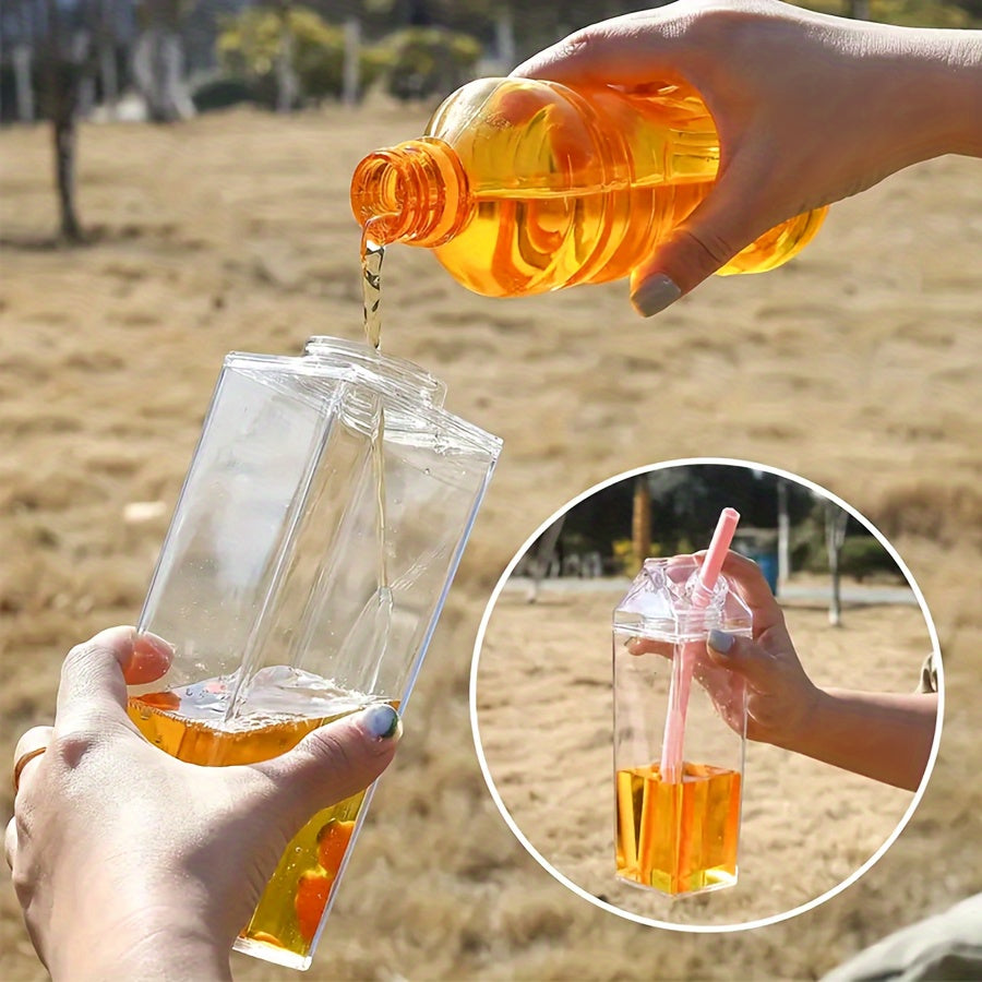 Plastic Water Bottle 500ml 1000ml BPA-Free Reusable Juice Tea Milk Container