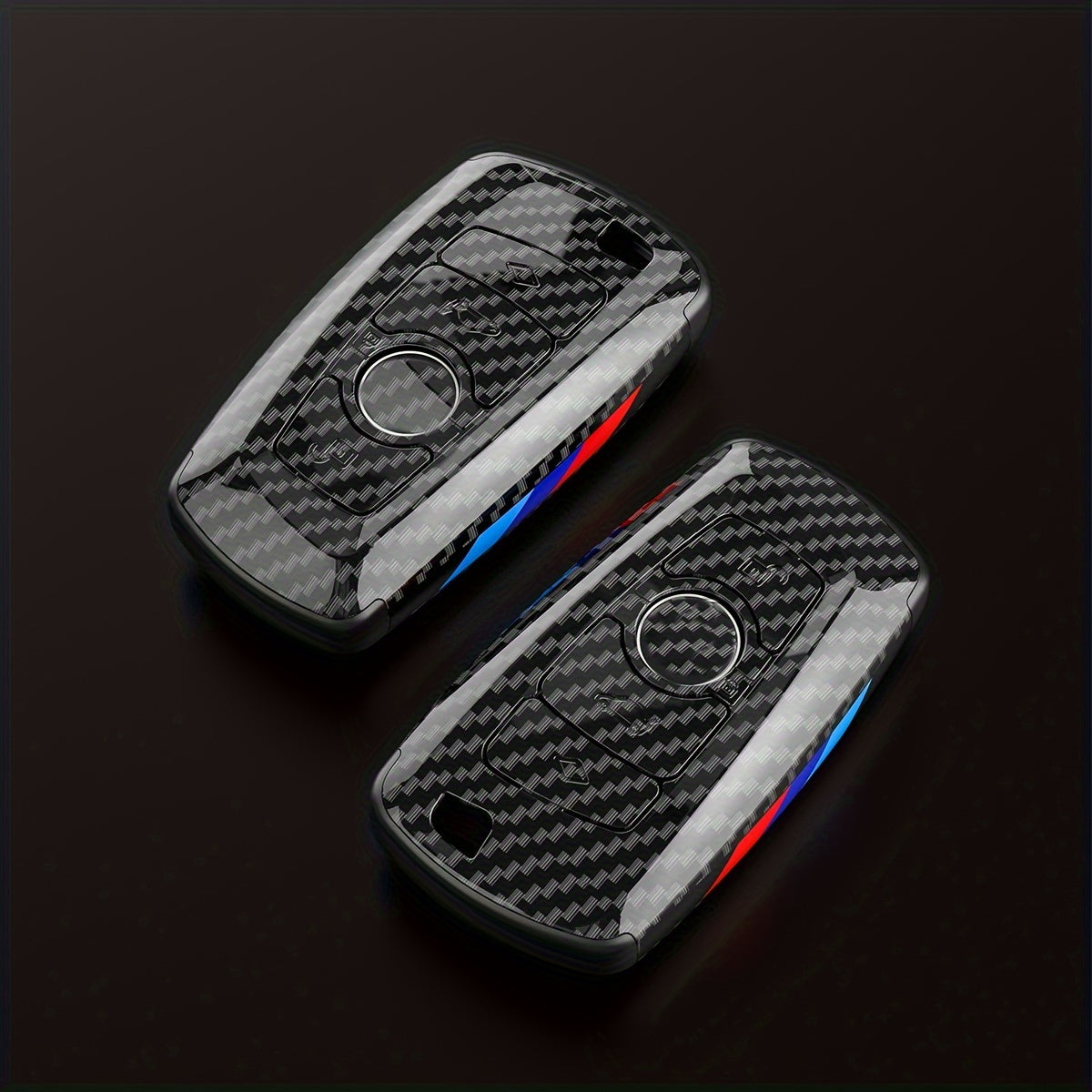Car Key Cover Shell for BMW 2 3 4 5 6 7 8 Series X1 X2 X3 X5 X6 M Series Carbon Fiber Style