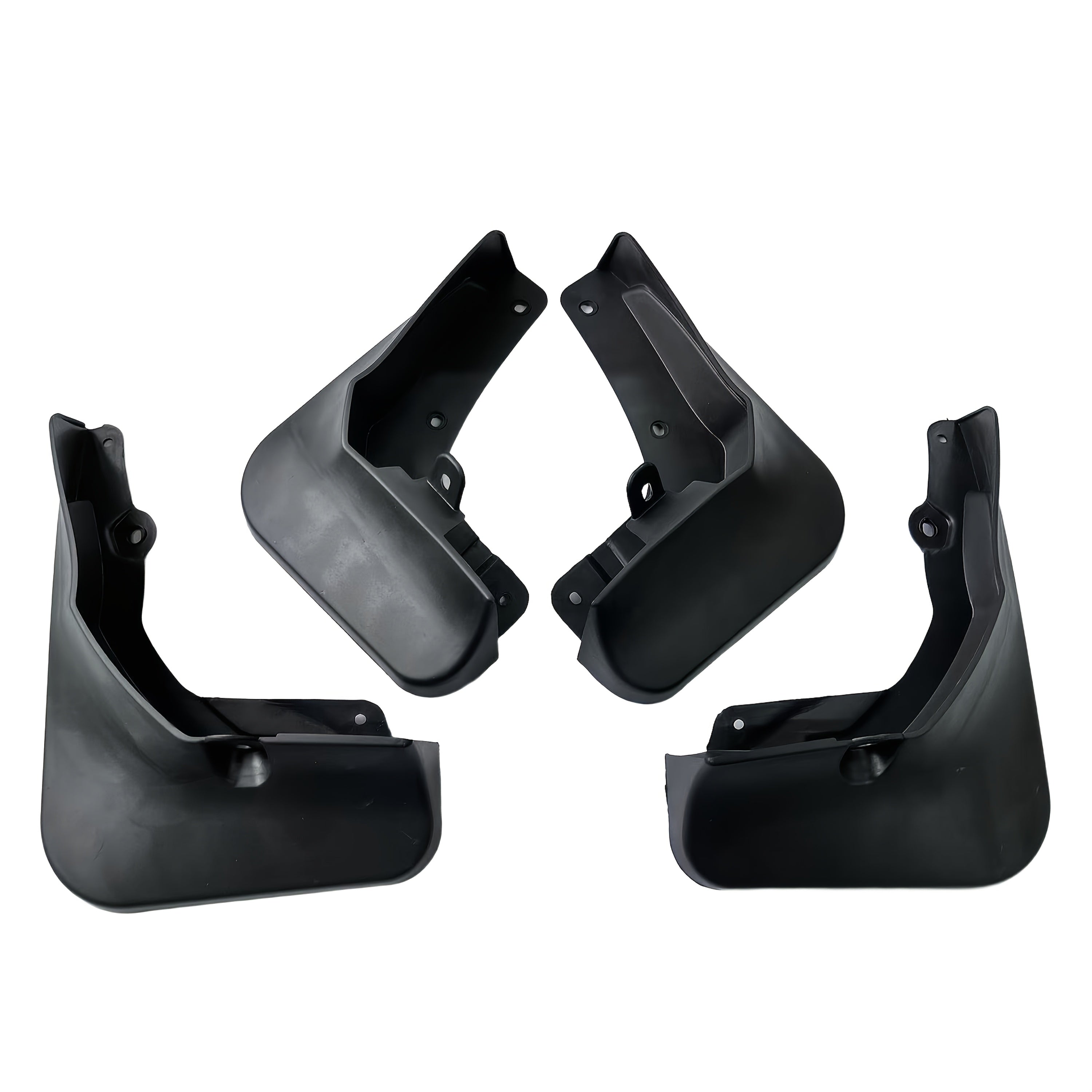 Juego de 4 protectores de barro para coche, guardabarros delanteros y traseros de plástico para sedán