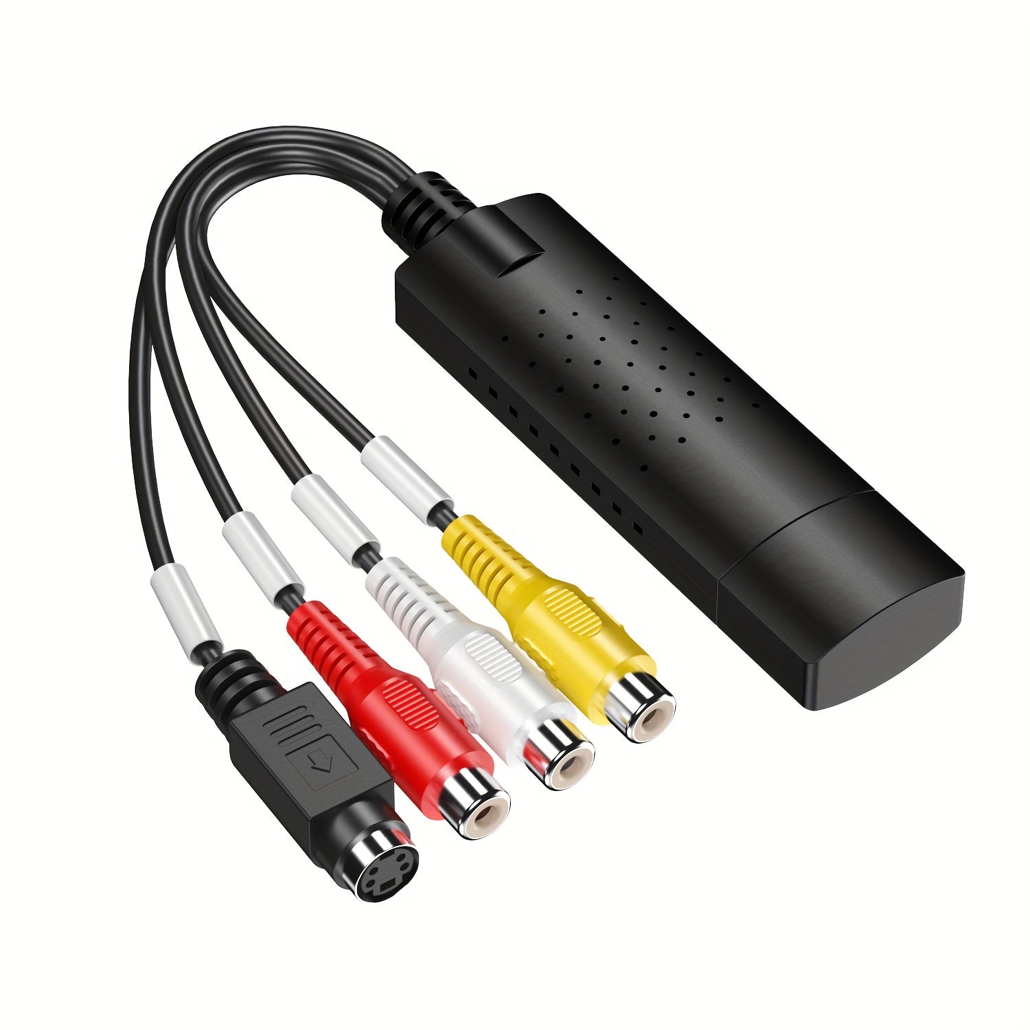 USB Video Capture Card RCA to HD 720P for VHS VCR Hi8 DV Tapes Compatible with PC Mac