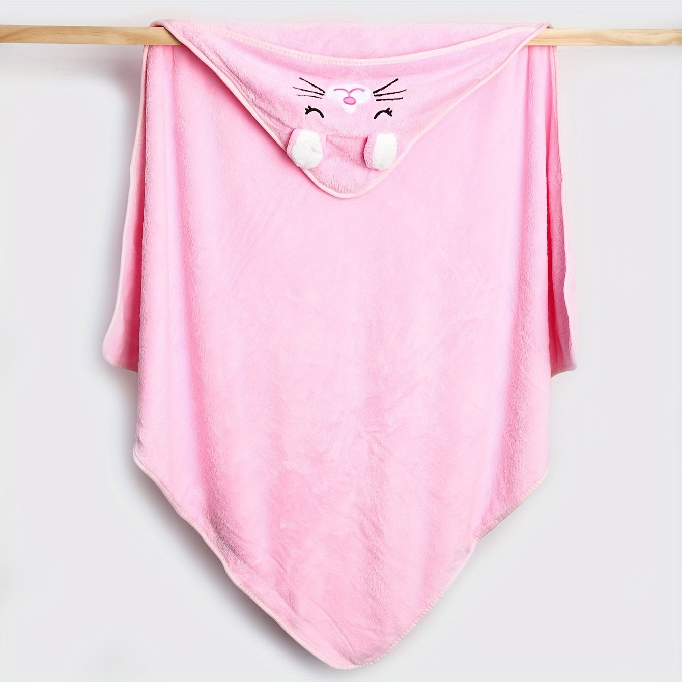 Baby Hooded Towel Soft Knit Absorbent Bath Towel for Infants 0-3 Years