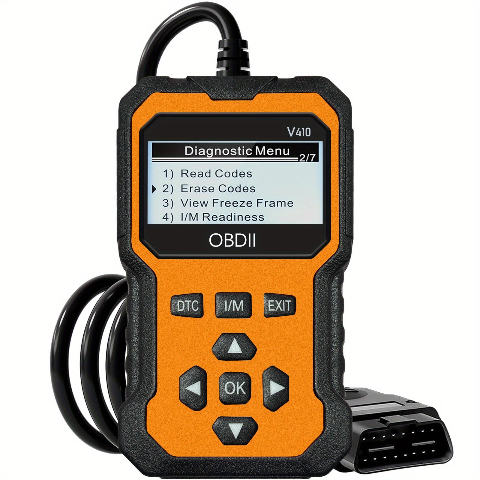 Universal OBD II skaner avtomobil dvigatelining nosozlik kodlarini o‘qish va diagnostika asbobi