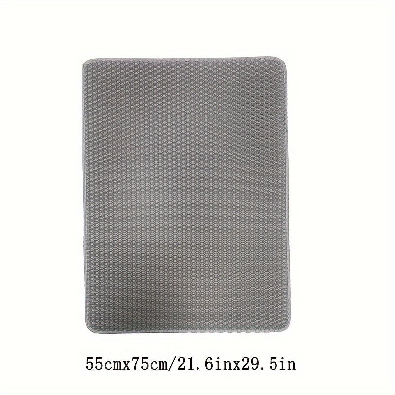 Double Layer EVA Cat Litter Mat Non-Slip Waterproof Large