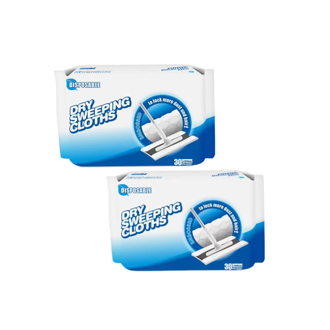 Disposable Dust Paper Mop Cloths for Floor Cleaning Replacement Packs