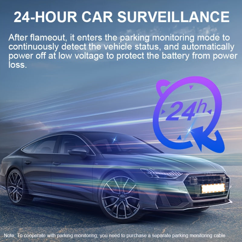 HD Night Vision Dash Cam with 32GB Card Traffic Parking Sensor