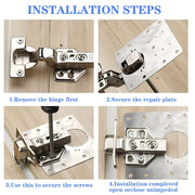 8-Donali sovutilgan po'lat shkaf g'ildiraklarini ta'mirlash to'plami, oshxona va mebel eshiklari uchun