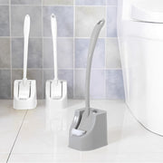 Toilet Brush Set with Wall-Mounted Holder, Soft Bristles, Long Handle, Bathroom Cleaning Tool