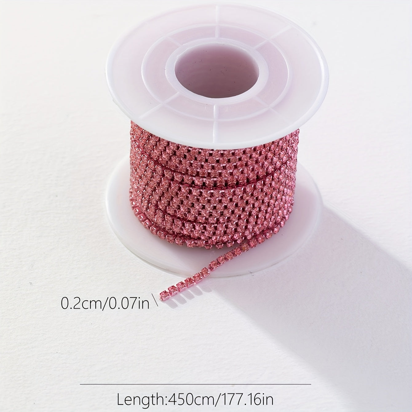 Sparkling Rhinestone Chain 450cm for Jewelry Making and Accessories