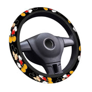 Universal Polyester Fiber Steering Wheel Cover Non-Slip Easy Install