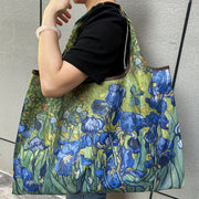 Qayta ishlatiladigan to'plam sumkasi - Zamonaviy, egiluvchan va tozalash oson, keng ichki qismga ega, ayollar uchun nylon xarid sumkasi - oziq-ovqat xarid qilish, oshxona zaruriyatlari va ovqatlanish ashyolari uchun ideal