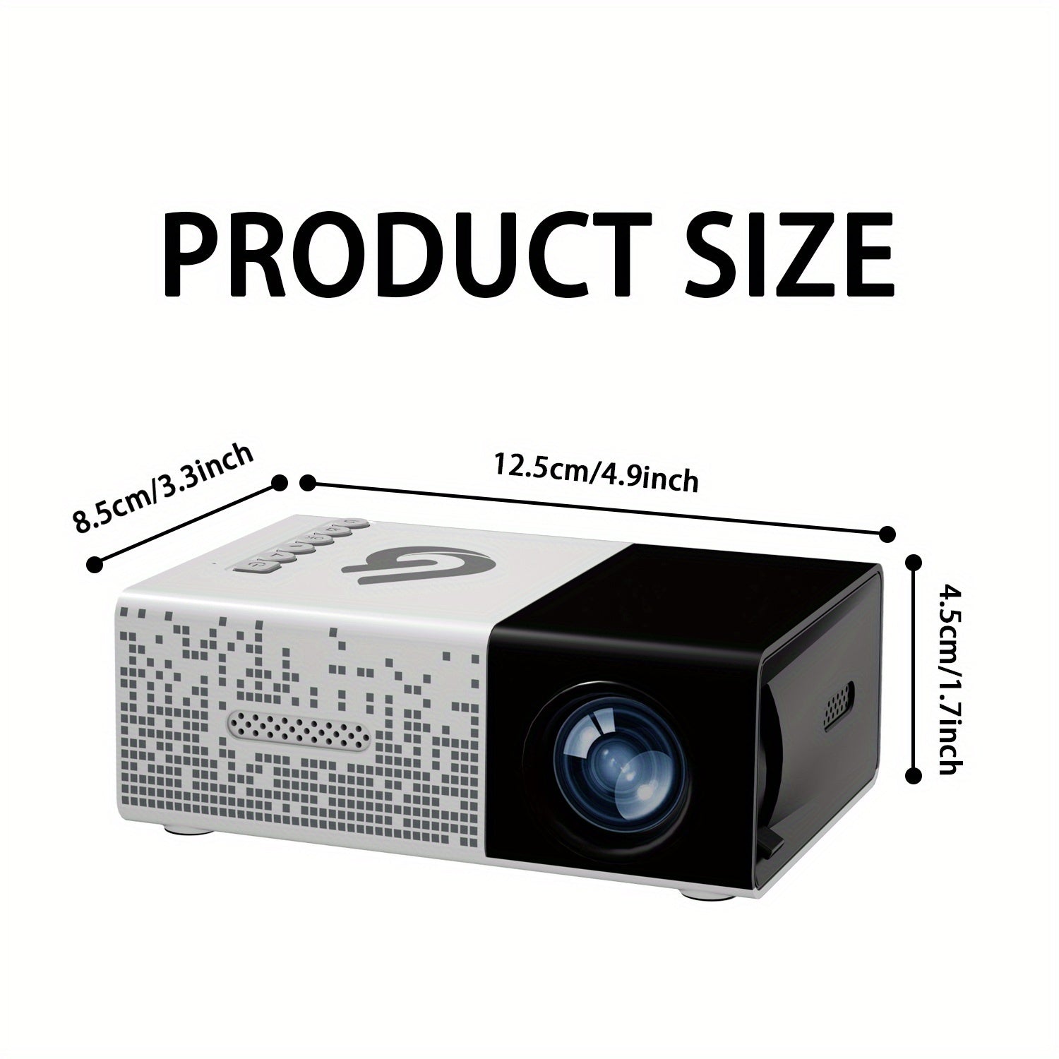Mini Home Theater Projector for Movies and Games with USB SD Remote