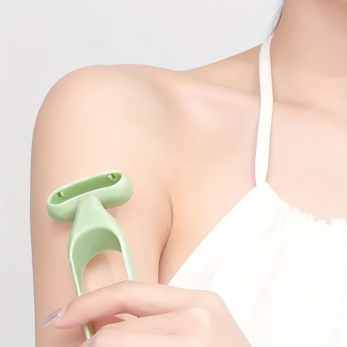 Унисекс портативный бритвенный станок для удаления волос для мужчин и женщин Зеленый безболезненное бритье