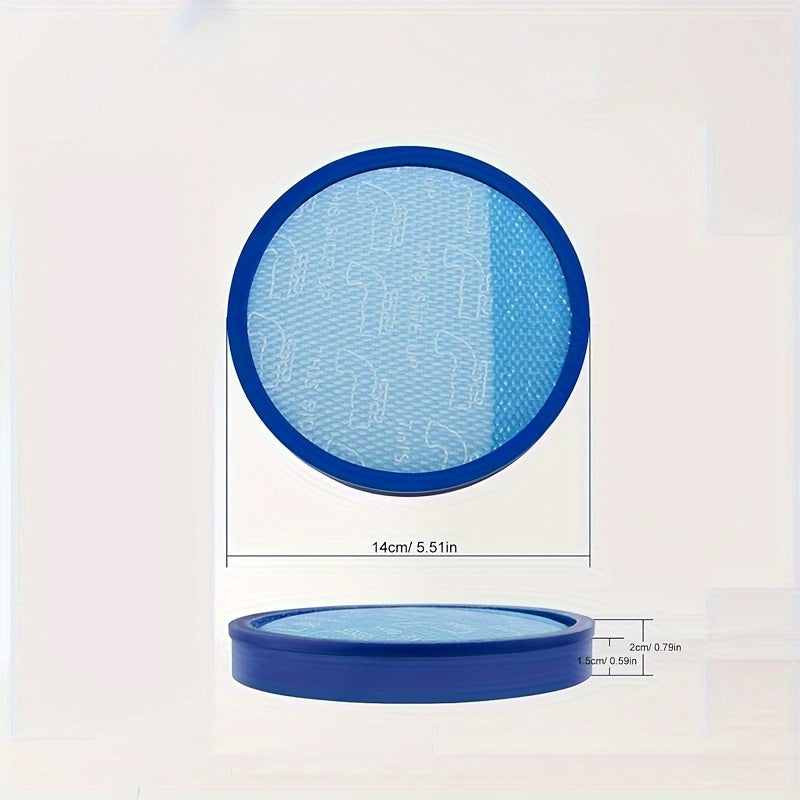 2-Pack Blue Washable Vacuum Filters for Bagless Upright Vacuums