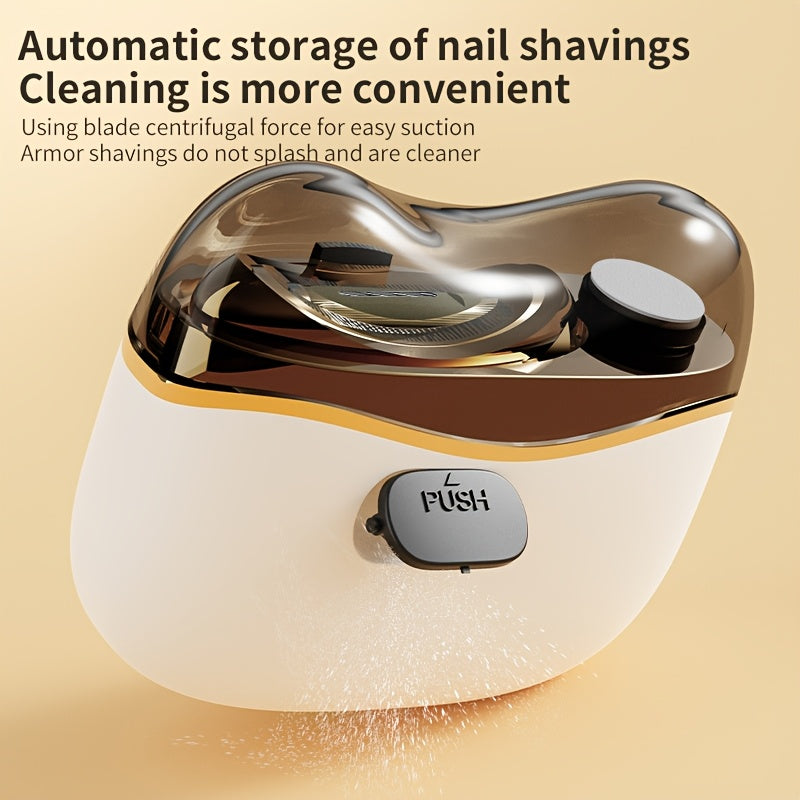 Afilador y cortador de uñas eléctrico 2 en 1, recargable por USB con batería de litio de 400mAh